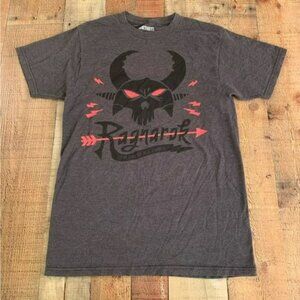 Fortnite womens size small Ragnarok graphic short sleeve tshirt tee in gray